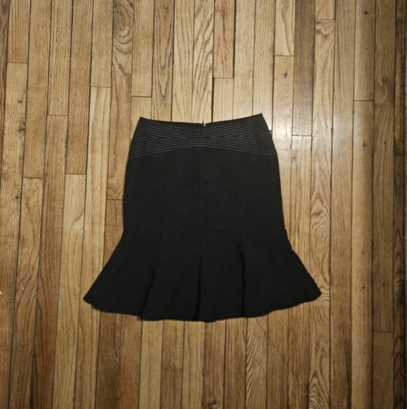 bebe Dresses & Skirts - bebe Black Pencil Ruffled Hem Skirt